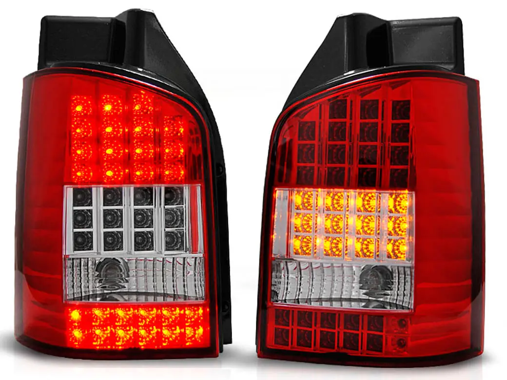 Baklykter LED VOLKSWAGEN T5 2003-2009 RED WHITE