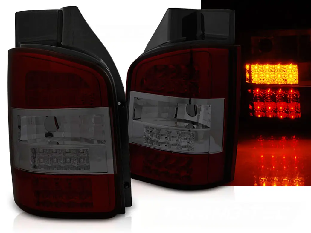 Baklykter LED VOLKSWAGEN T5 2010-2015 LIGHTS RED SMOKE
