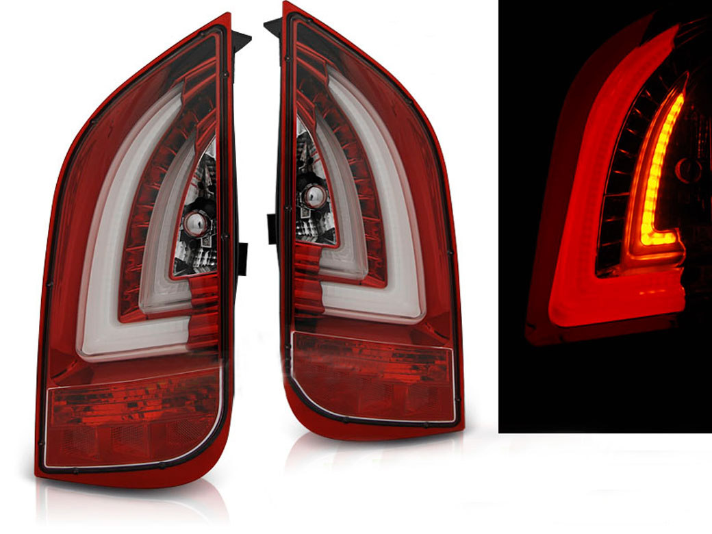 Baklykter LED VOLKSWAGEN UP! 2011-> / SKODA CITIGO 2011-> RED WHITE