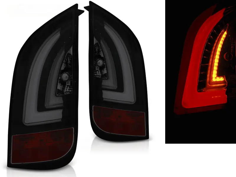 Baklykter LED Volkswagen UP! 2011-> / SKODA CITIGO 2011-> SMOKE BLACK – bilde 2