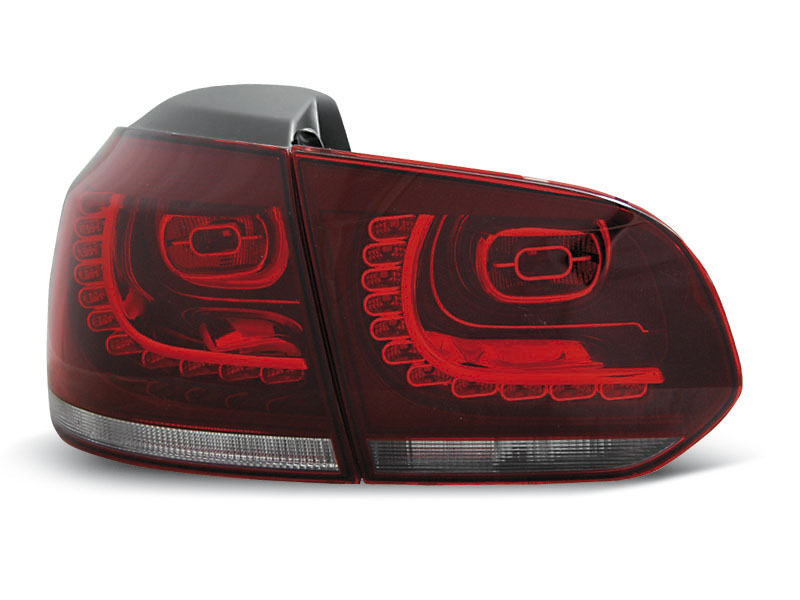 Baklykter LED VW GOLF 6 2008-2012 RED WHITE – bilde 4