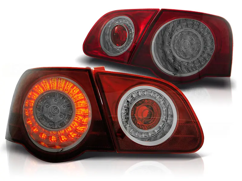 Baklykter LED VW PASSAT B6 (3C) 2005-2010 RED SMOKE – bilde 2