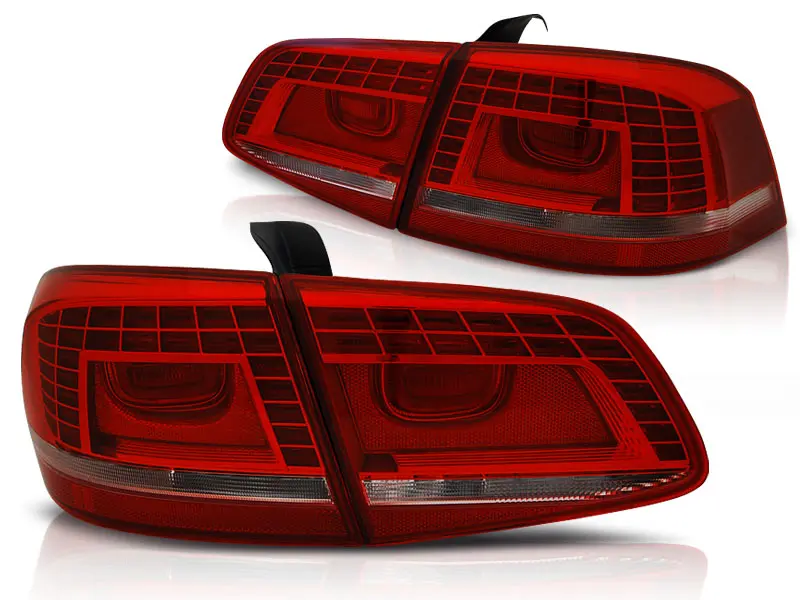 Baklykter LED VW Passat B7 Sedan 2010 - 2014 │ RED WHITE – bilde 2