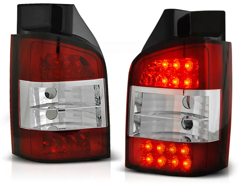 Baklykter LED VW T5 2003 - 2009 │ RED WHITE