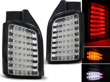 Baklykter LED VW T5 2003 - 2015 │ CHROME BLACK
