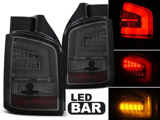 Baklykter LED VW T5 2009 - 2015 │ SMOKE