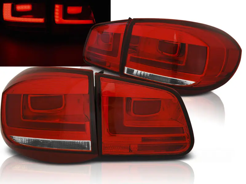 Baklykter LED VW TIGUAN I 2007 - 2011 | RED WHITE