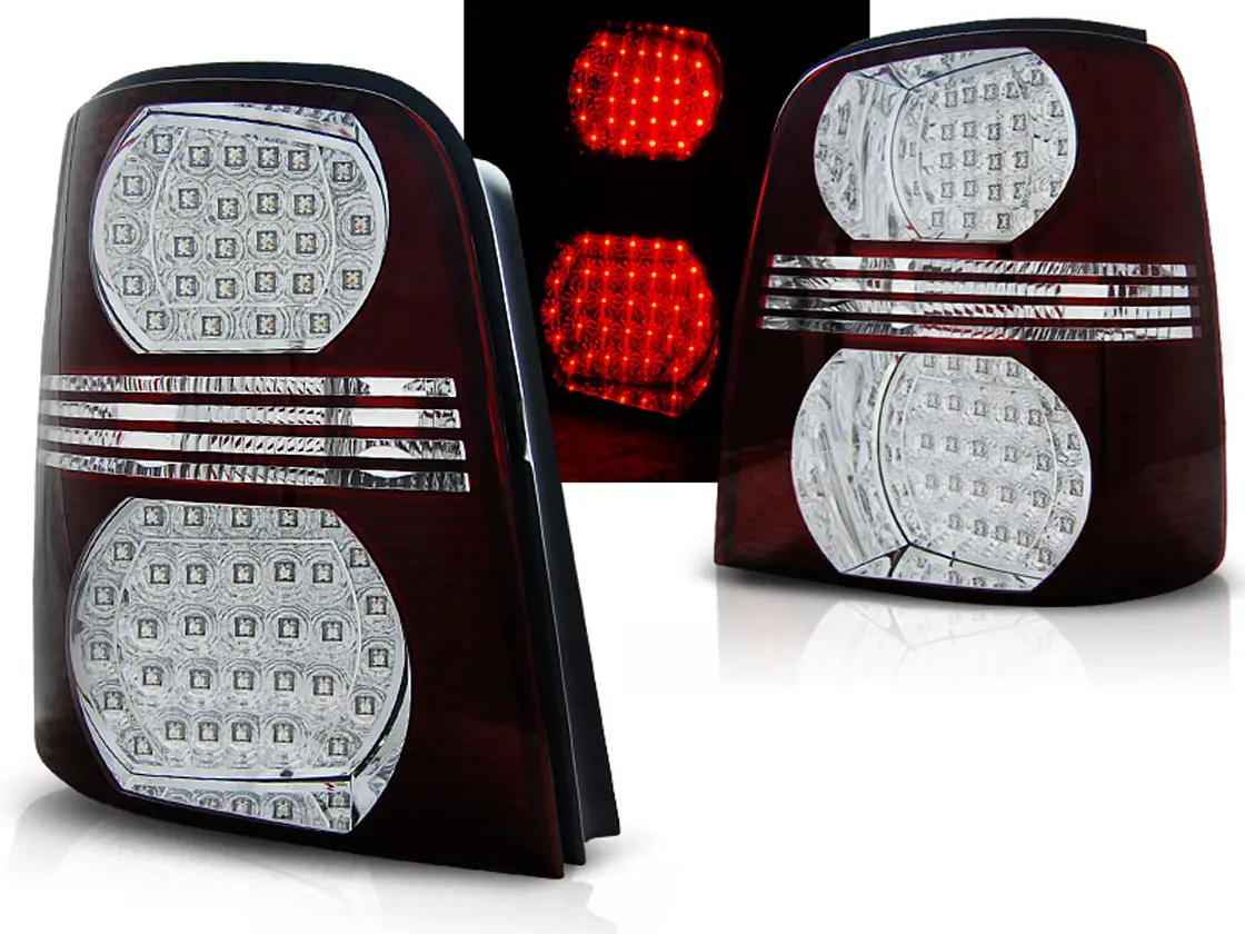 Baklykter LED VW Touran I 2003 - 2010 │ RED WHITE