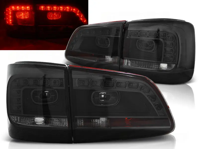 Baklykter  LED VW Touran I 2010 - 2015 │ SMOKE
