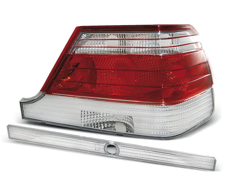 Baklykter Mercedes-Benz W140 95-10.98 RED WHITE – bilde 2
