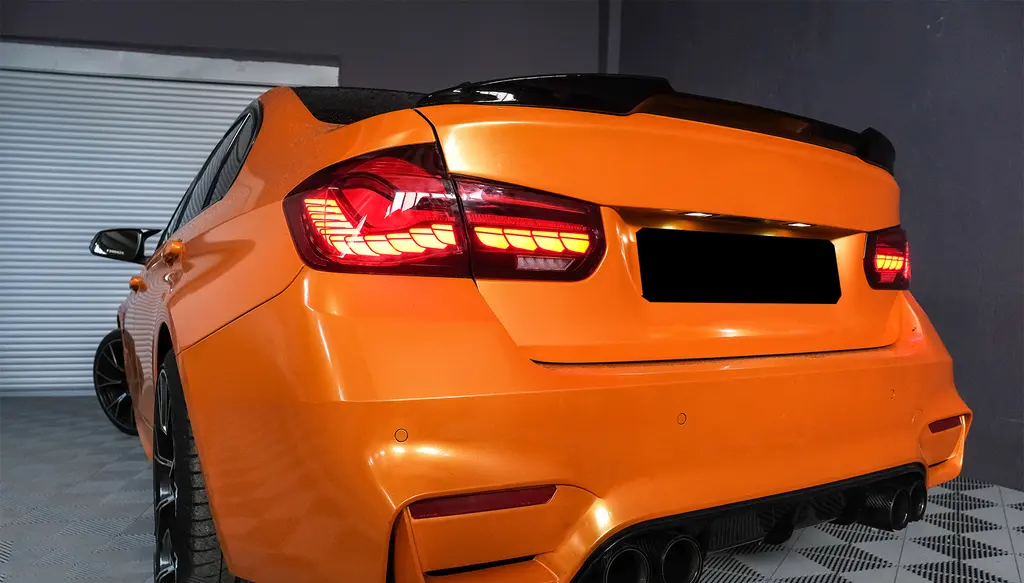Baklykter OLED Dynamisk BMW 3 (F30/F31) 2011 - 2018 / BMW M3 ( F82/F83) 2014 - 2019 | Smoked – bilde 2