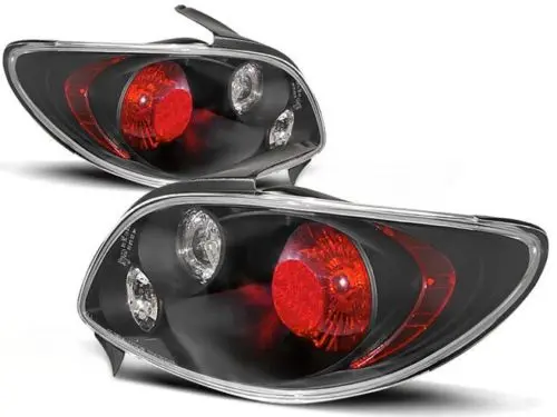 Baklykter PEUGEOT 206 10.98- BLACK