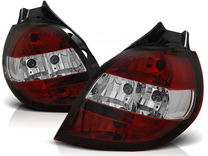 Baklykter RENAULT CLIO 3 09.05-04.09 RED WHITE