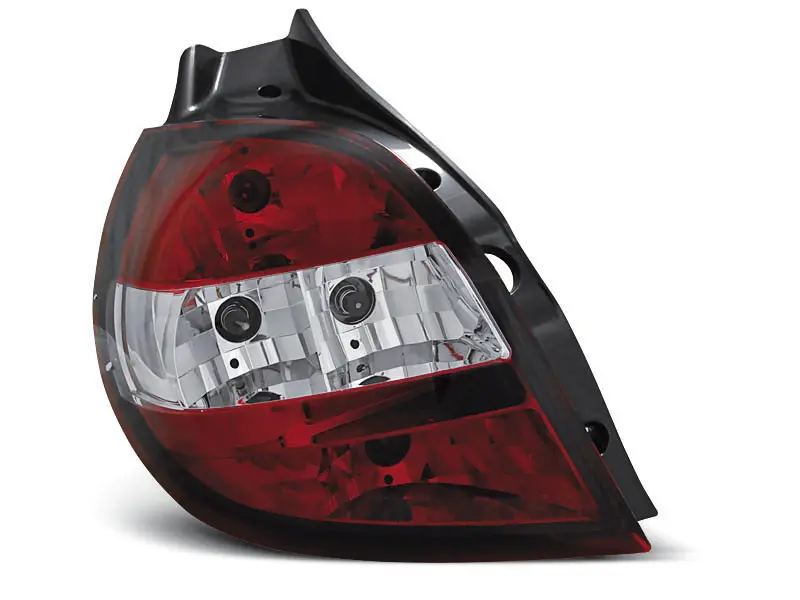 Baklykter RENAULT CLIO 3 09.05-04.09 RED WHITE – bilde 2