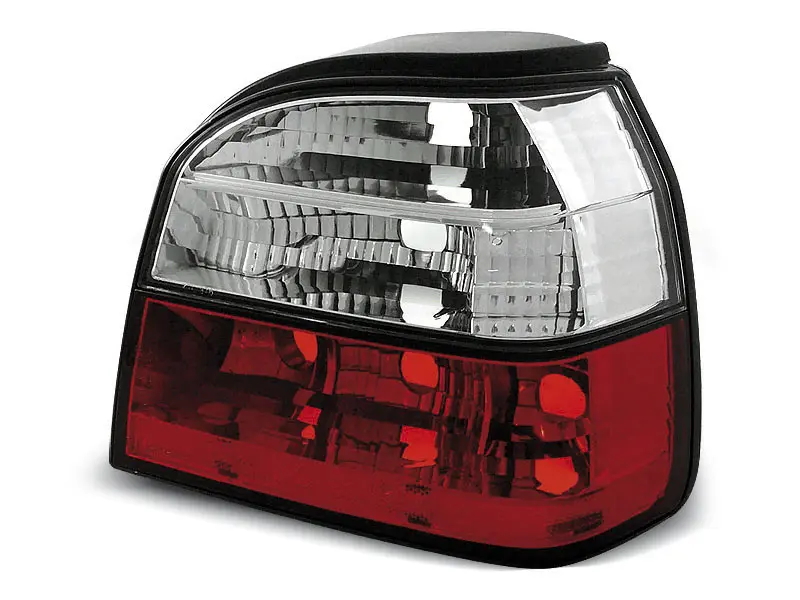 Baklykter VW GOLF 3 09.91-08.97 RED WHITE – bilde 2