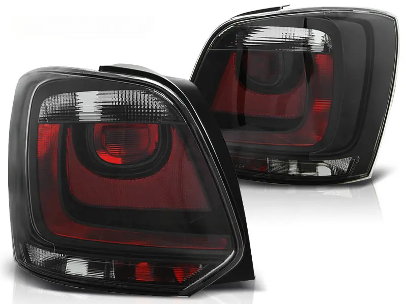 Baklykter VW POLO 09-14 RED WHITE SMOKE GTI