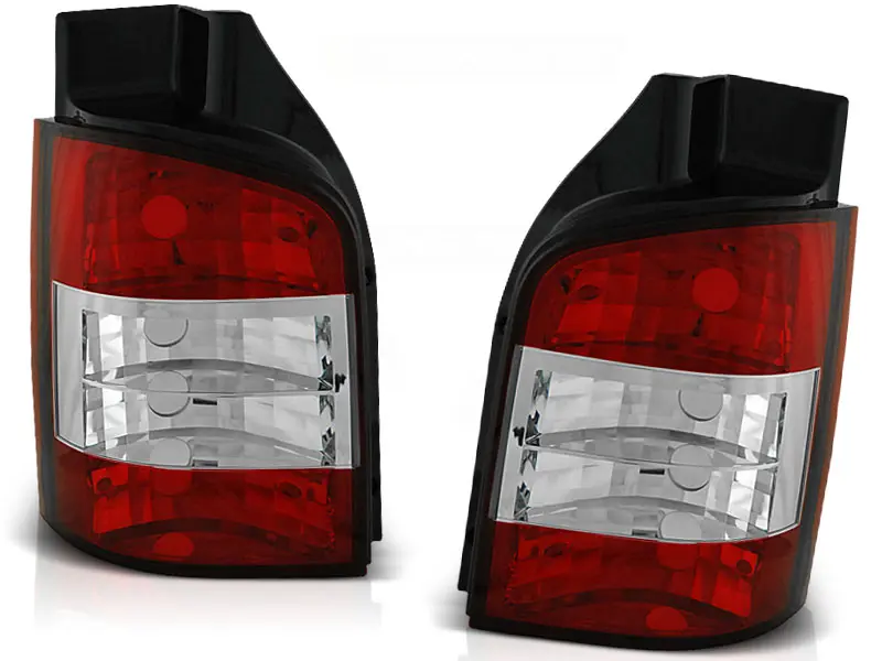 Baklykter VW T5 2003-2009 RED WHITE