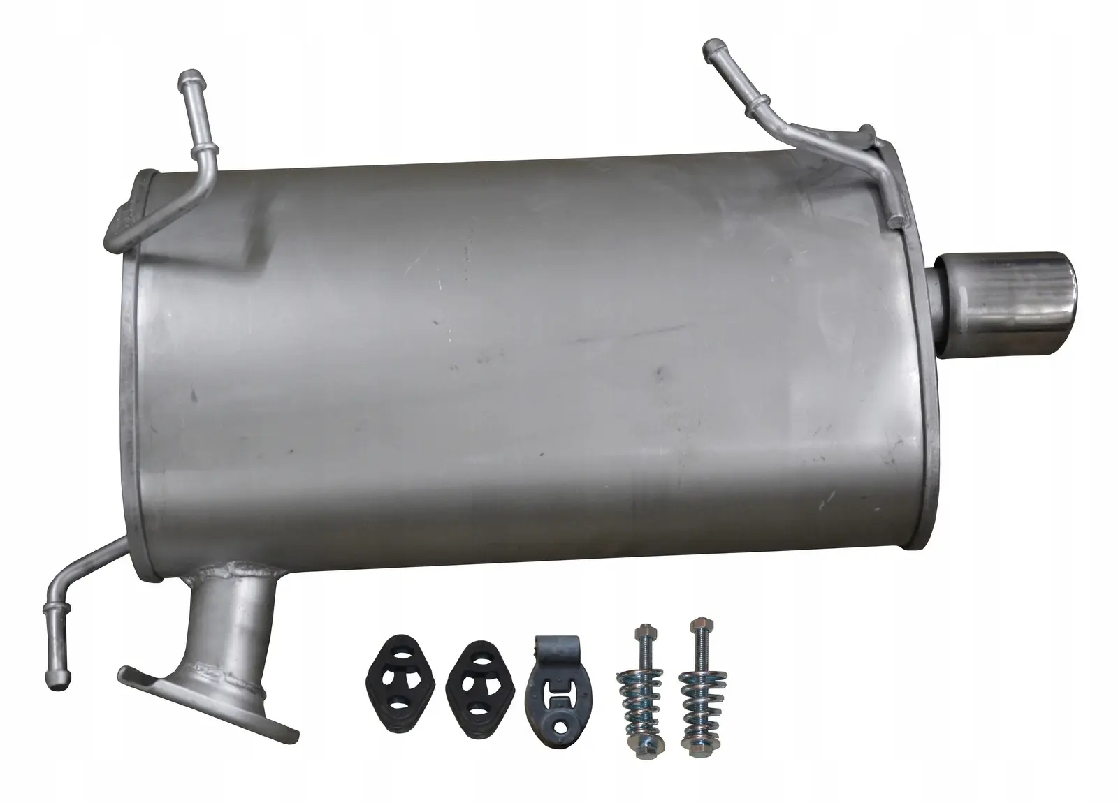 Protection De Seuil Arrière Inox Pour Mitsubishi Outlander II / Peugeot 4007 / Citroën C-Crosser (2006-2012) - Design 'Ribs' - 8
