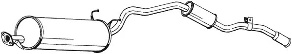 Bakre eksospotte Toyota 4Runner / Hiace V │ Bosal Rear silencer