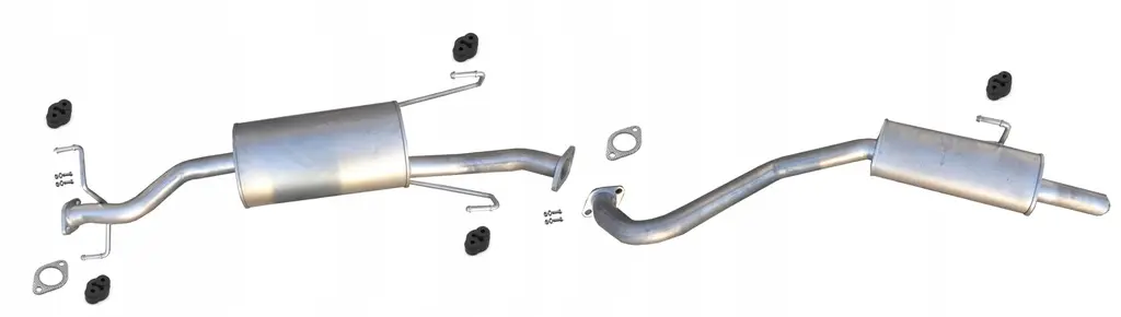 Bakre + Midtre eksospotte Hyundai Terracan 2.9 CRD / 2.5TD 2001 - 2006