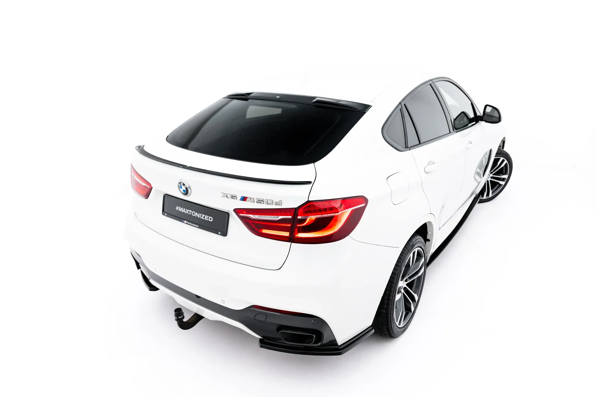 Bakrutespoiler BMW X6 (F16) M-pack 2014 - 2019 | Glossy Black Edition – bilde 4