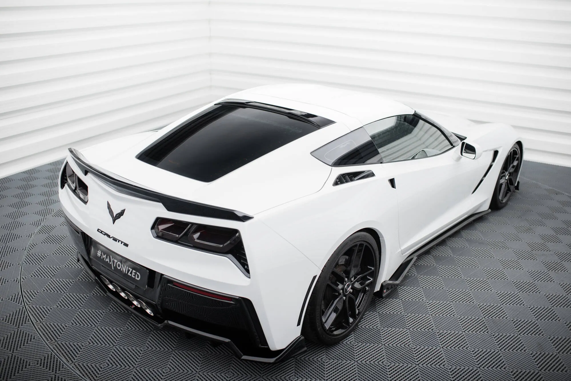 Bakrutespoiler Chevrolet Corvette (Stingray/Z06) C7 2013 - 2019 | Glossy Black Edition – bilde 4