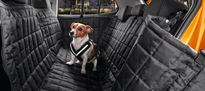 Baksetebeskyttelse med sidevegger Skoda Black  | Genuine Beskyttelsetrekk til baksete Image 5