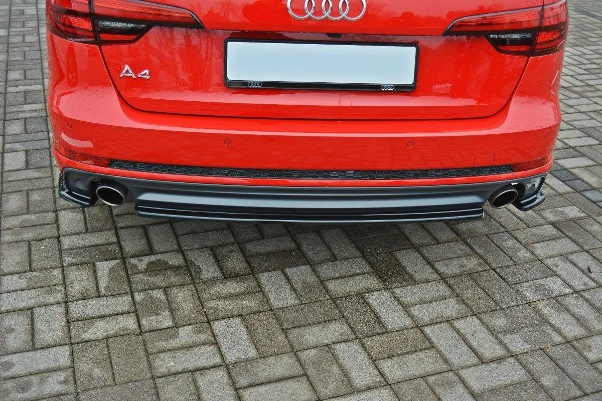 Baksplitter Audi A4 S-Line (B9) Avant 2015-2019 / Audi S4 Avant 2015-2019 | Glossy Black Edition