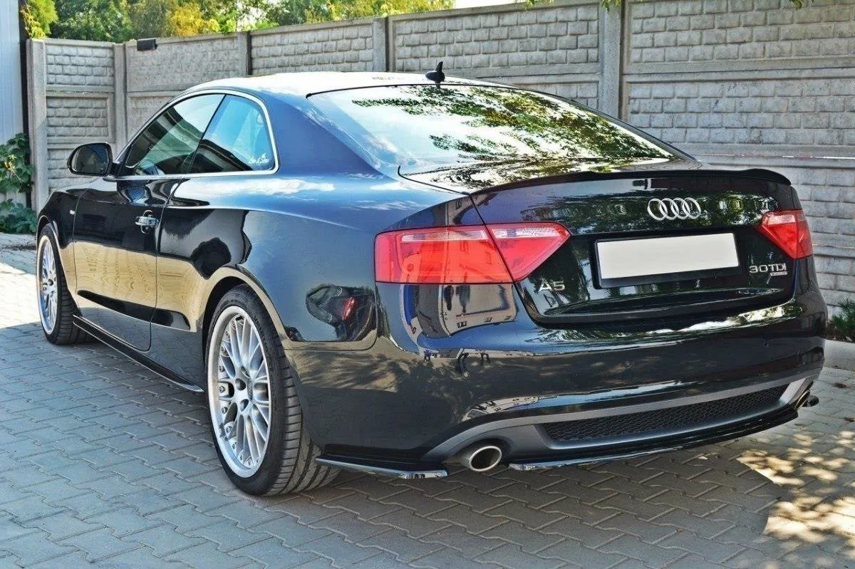 Baksplitter Audi A5 S-Line 8T 2007-2011 | Glossy Black Edition