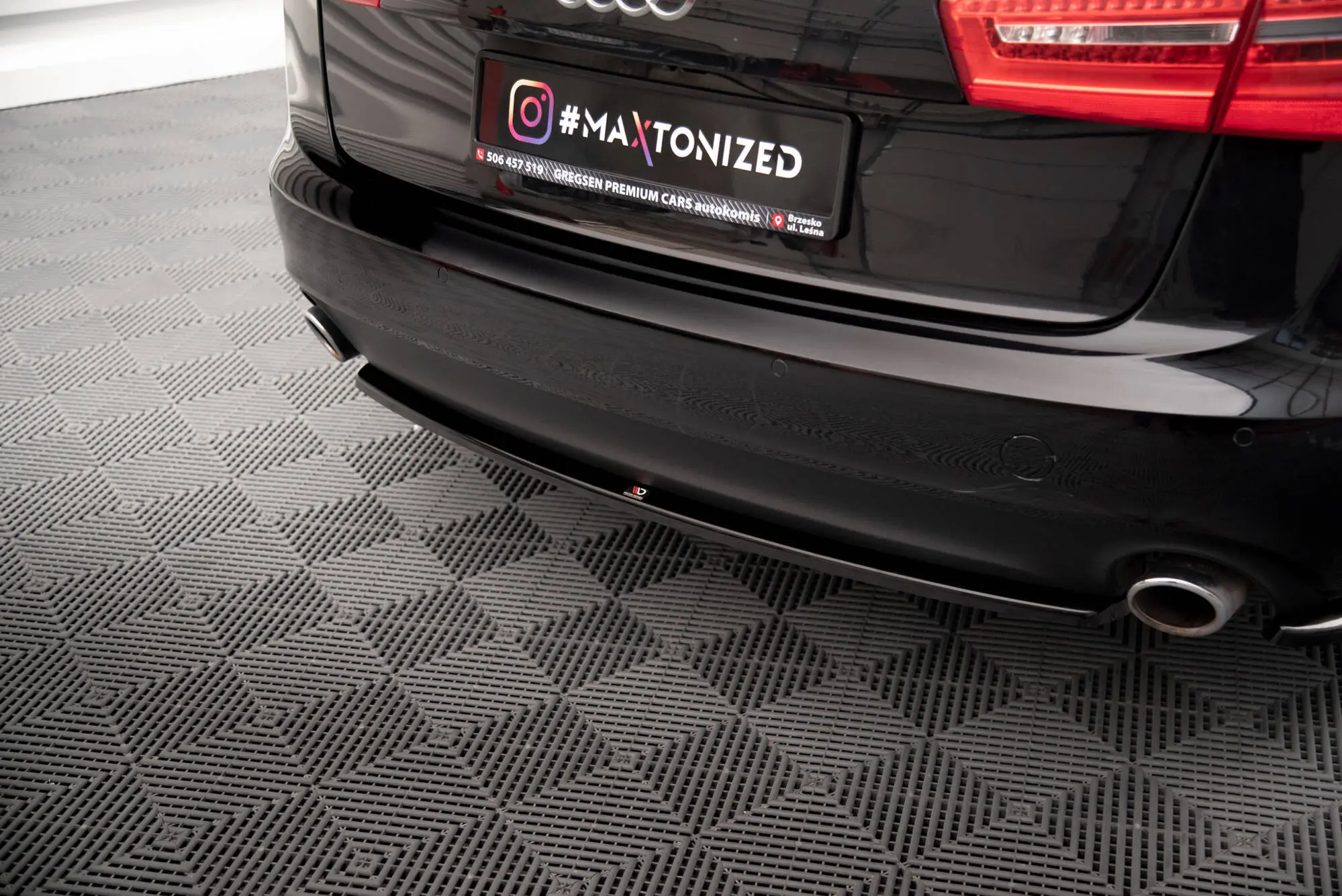 Baksplitter Audi A6 C7 Avant 2011 - 2014 | Glossy Black Edition