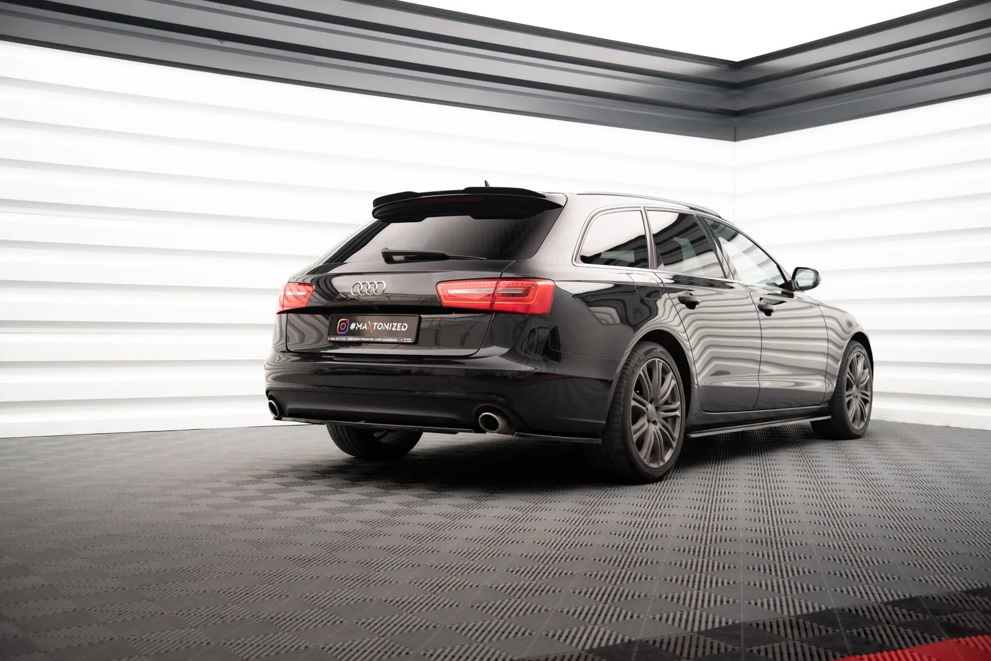 Baksplitter Audi A6 C7 Avant 2011 - 2014 | Glossy Black Edition – bilde 3