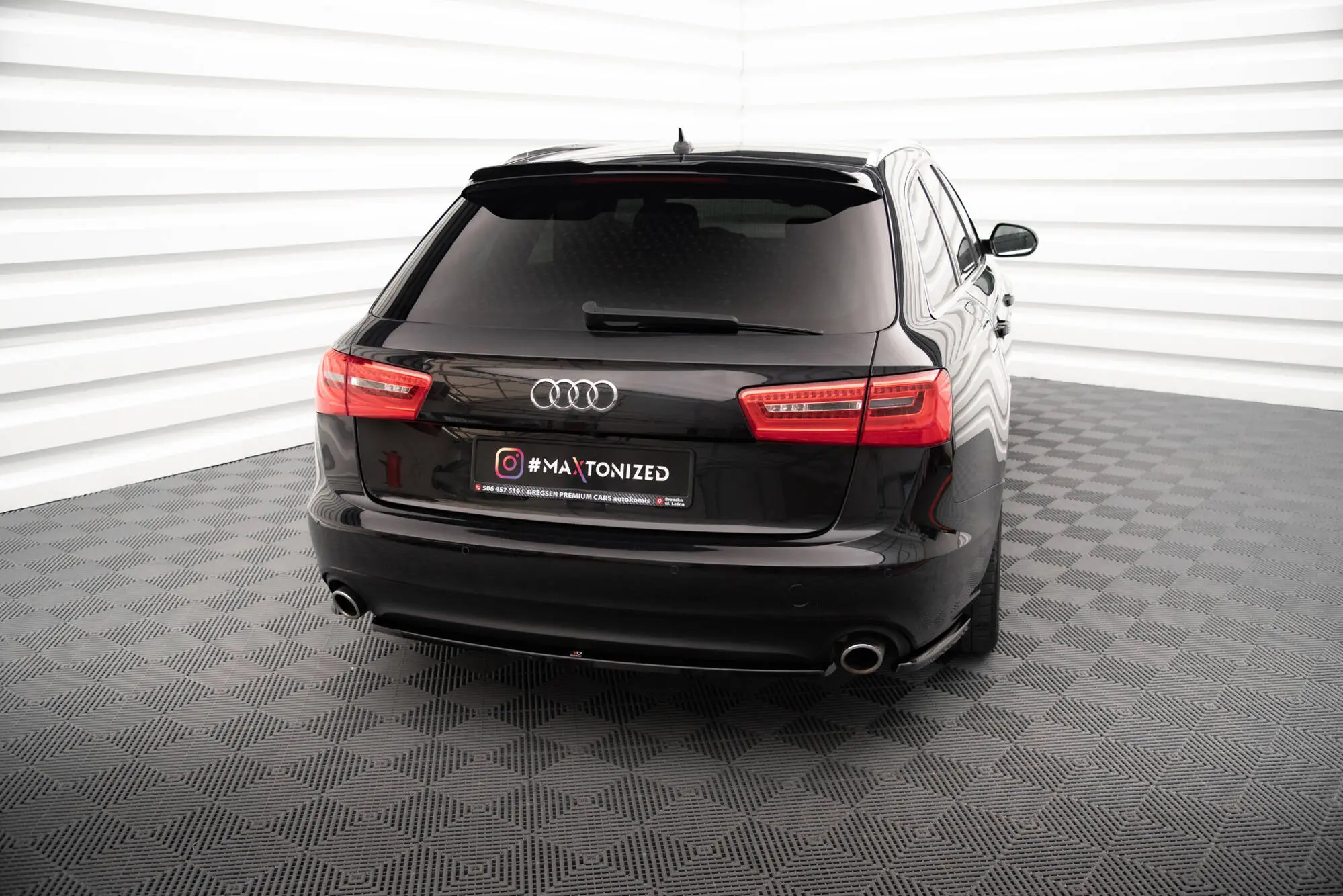 Baksplitter Audi A6 C7 Avant 2011 - 2014 | Glossy Black Edition – bilde 4