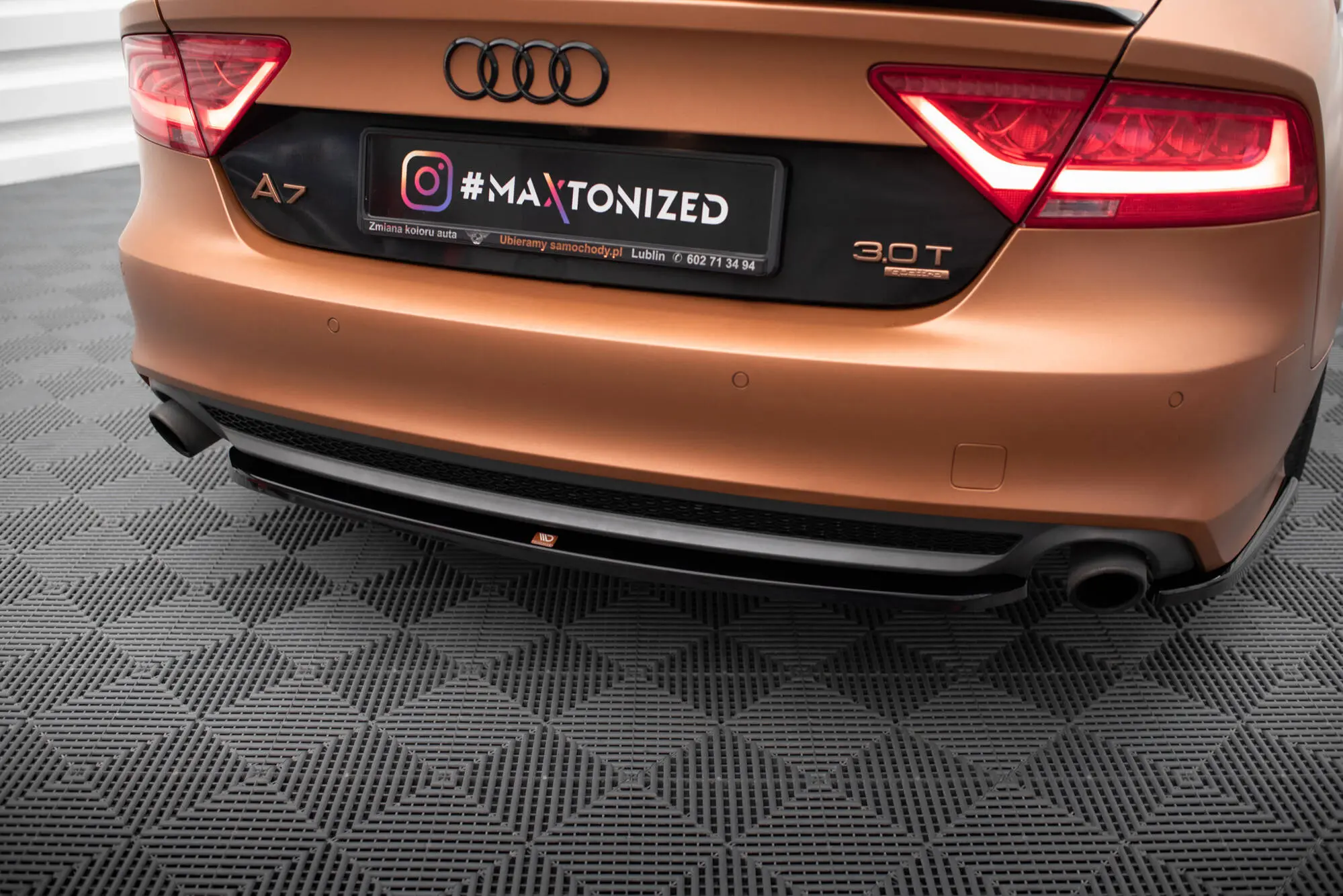 Baksplitter Audi A7 (C7) 2010 - 2014 | Glossy Black Edition – bilde 2