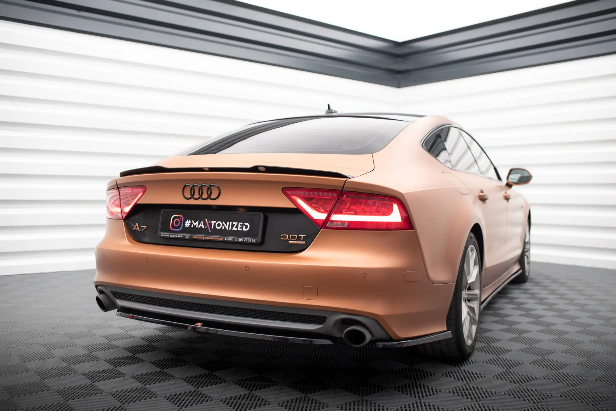 Baksplitter Audi A7 (C7) 2010 - 2014 | Glossy Black Edition – bilde 4
