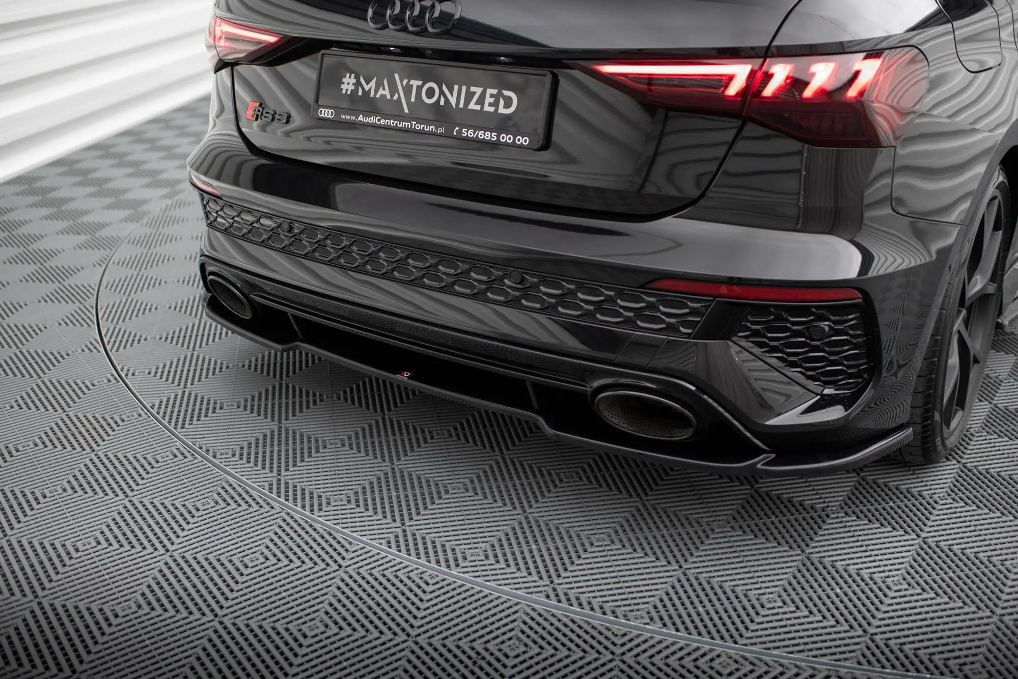 Baksplitter Audi RS3 Sportback (8Y) 2020 - > | Glossy Black Edition – bilde 3