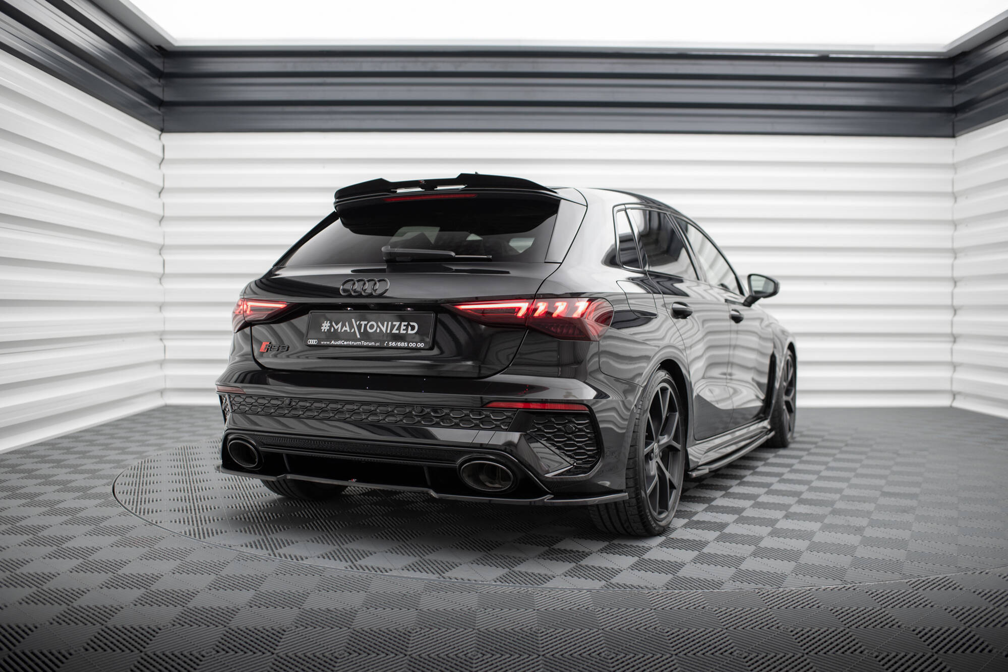 Baksplitter Audi RS3 Sportback (8Y) 2020 - > | Glossy Black Edition – bilde 4