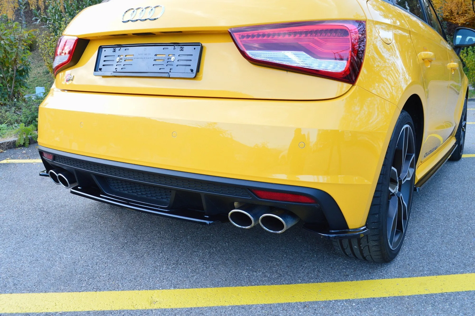 Baksplitter Audi S1 (8X) 2014 - 2018 | Glossy Black Edition – bilde 2