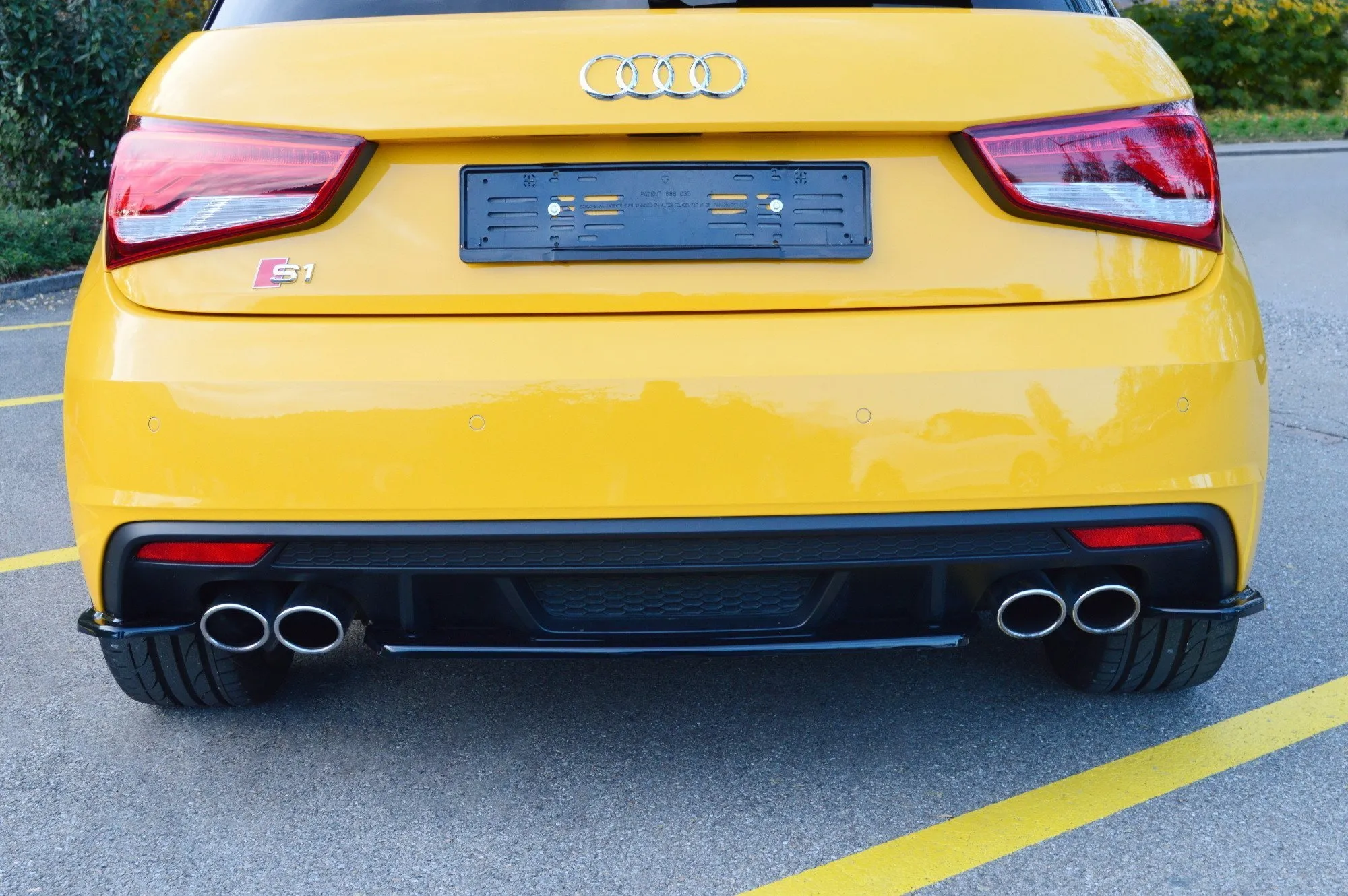Baksplitter Audi S1 (8X) 2014 - 2018 | Glossy Black Edition – bilde 3
