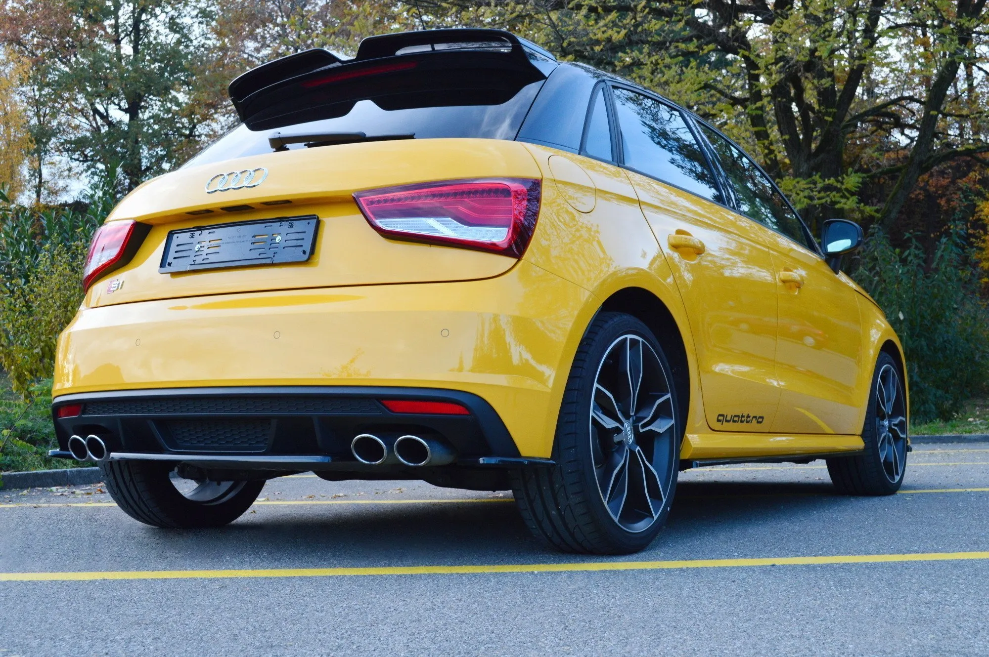 Baksplitter Audi S1 (8X) 2014 - 2018 | Glossy Black Edition – bilde 4