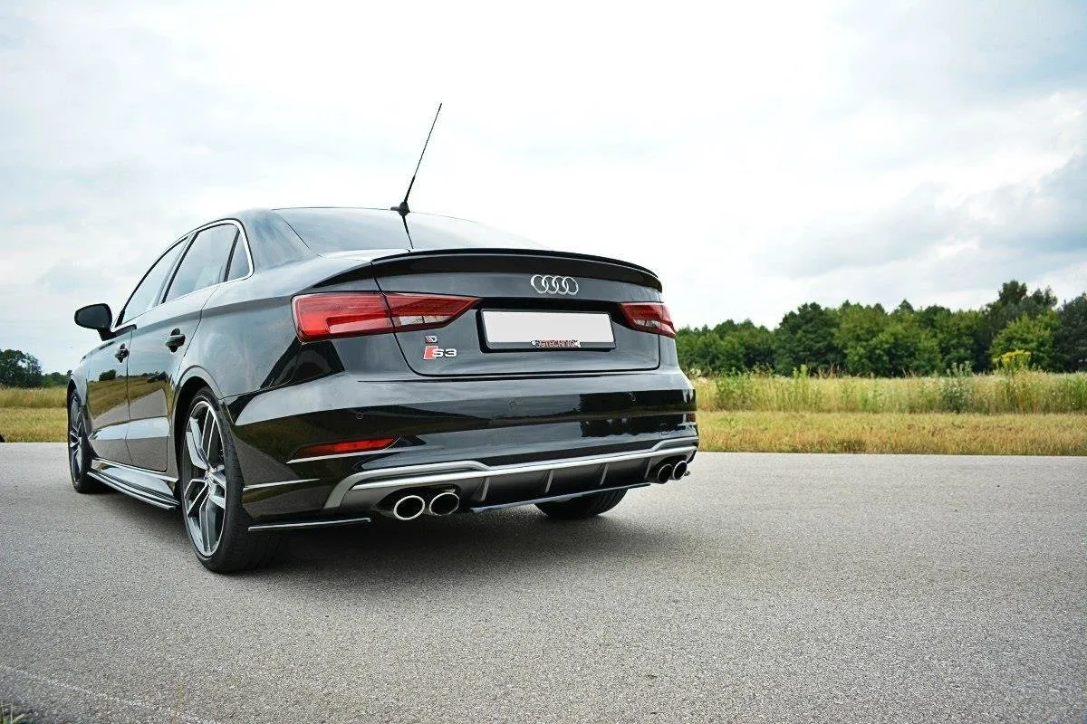 Baksplitter Audi S3 S-Line 8V 2017-2020 (Facelift) | Glossy Black Edition