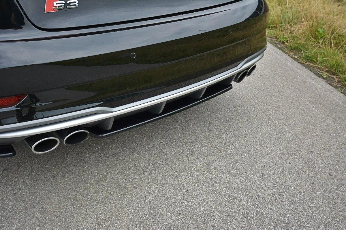 Baksplitter Audi S3 S-Line 8V 2017-2020 (Facelift) | Glossy Black Edition – bilde 3