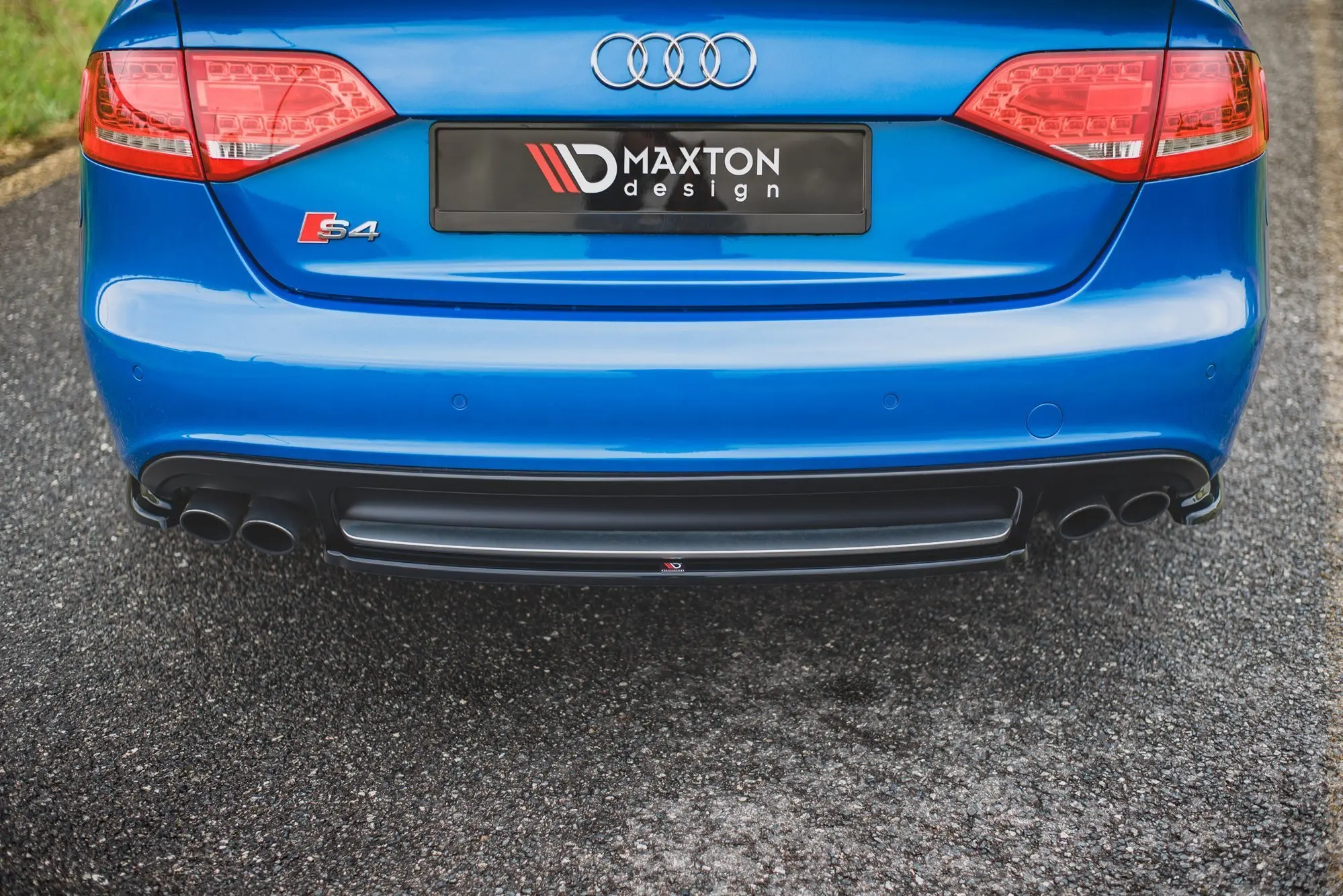 Baksplitter Audi S4 / A4 S-Line B8 Sedan 2008 - 2011 | Glossy Black Edition – bilde 5