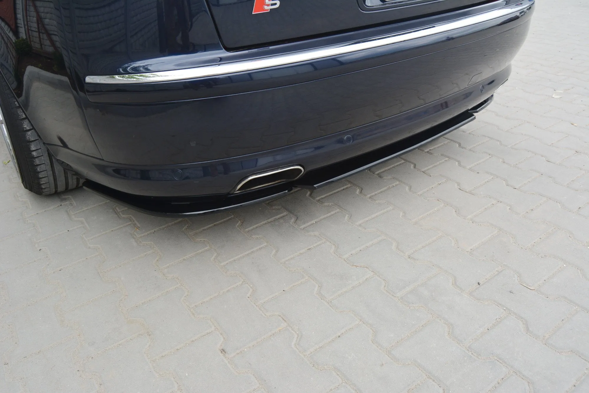 Baksplitter Audi S8 D3 2006 - 2010 | Glossy Black Edition – bilde 2