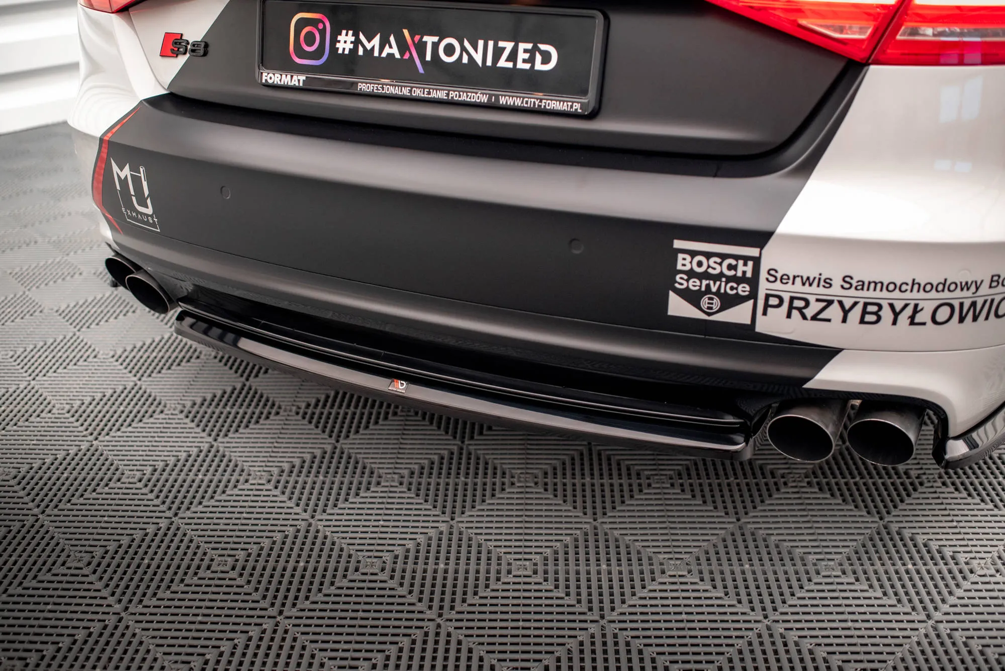 Baksplitter Audi S8 (D4) 2012-2015 | Glossy Black Edition – bilde 2