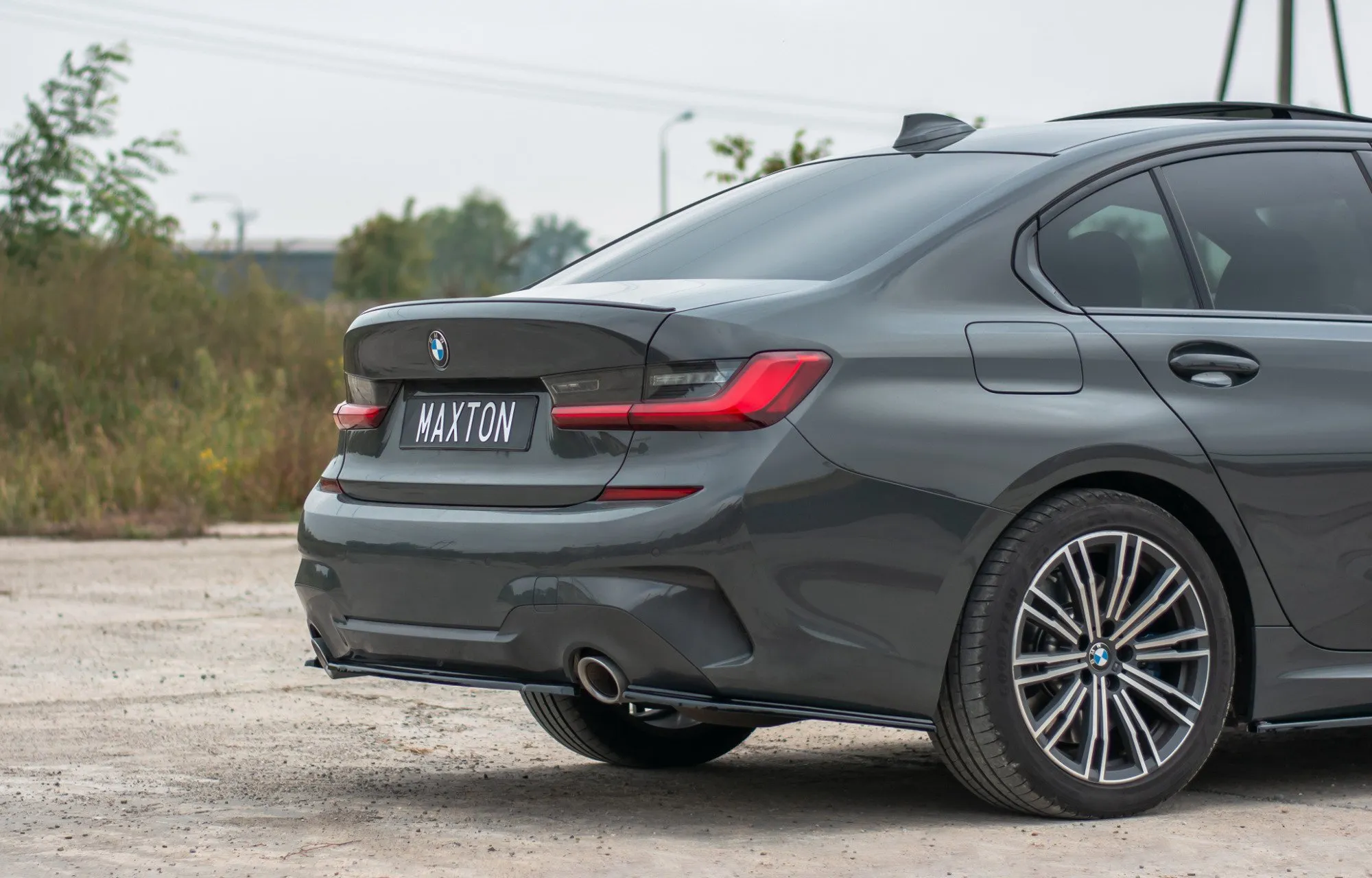 Baksplitter BMW 3 G20 M-Pack 2019-2022 | Glossy Black Edition – bilde 3