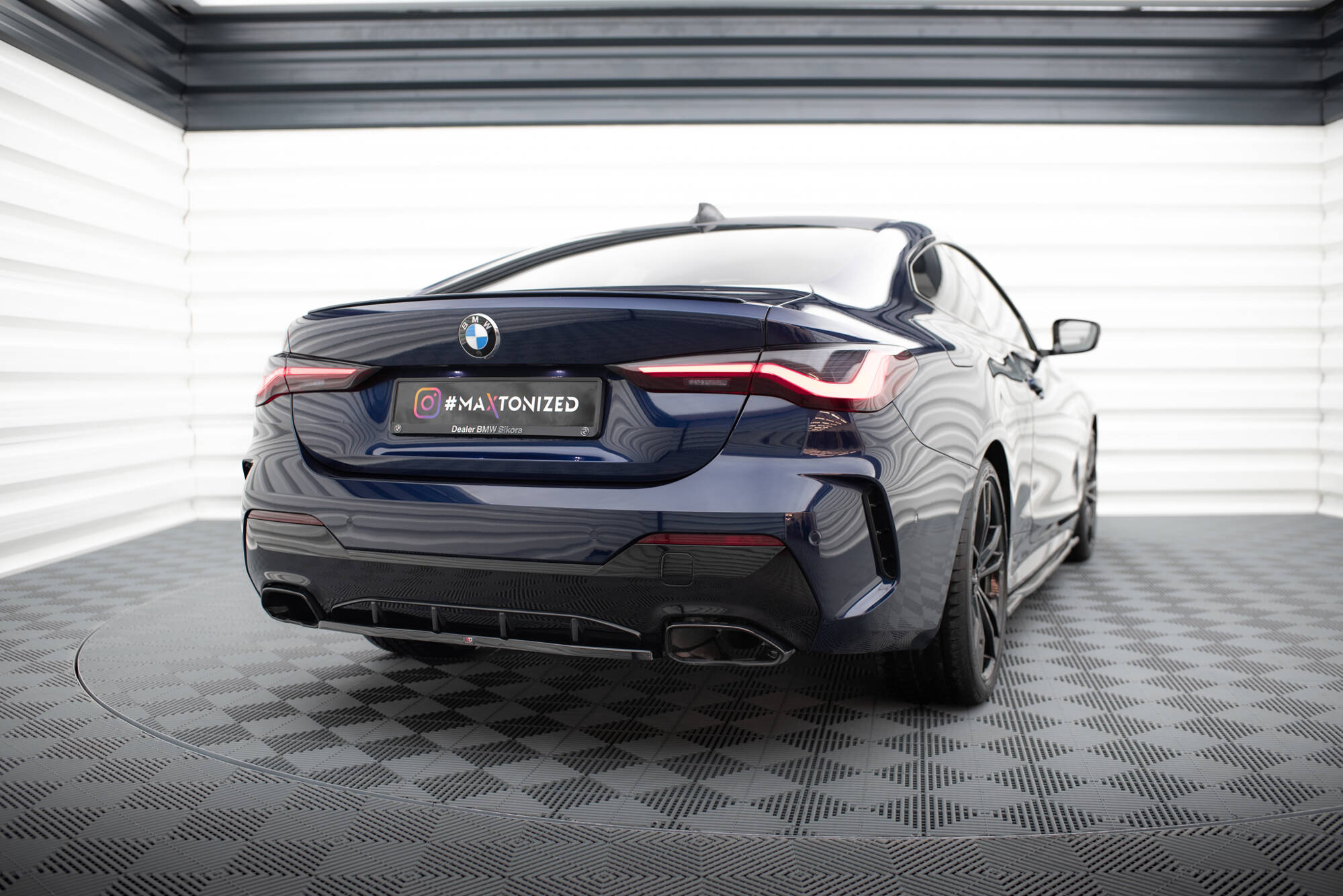 Baksplitter BMW 4 (G22) M440i 2020 - > | Glossy Black Edition – bilde 2