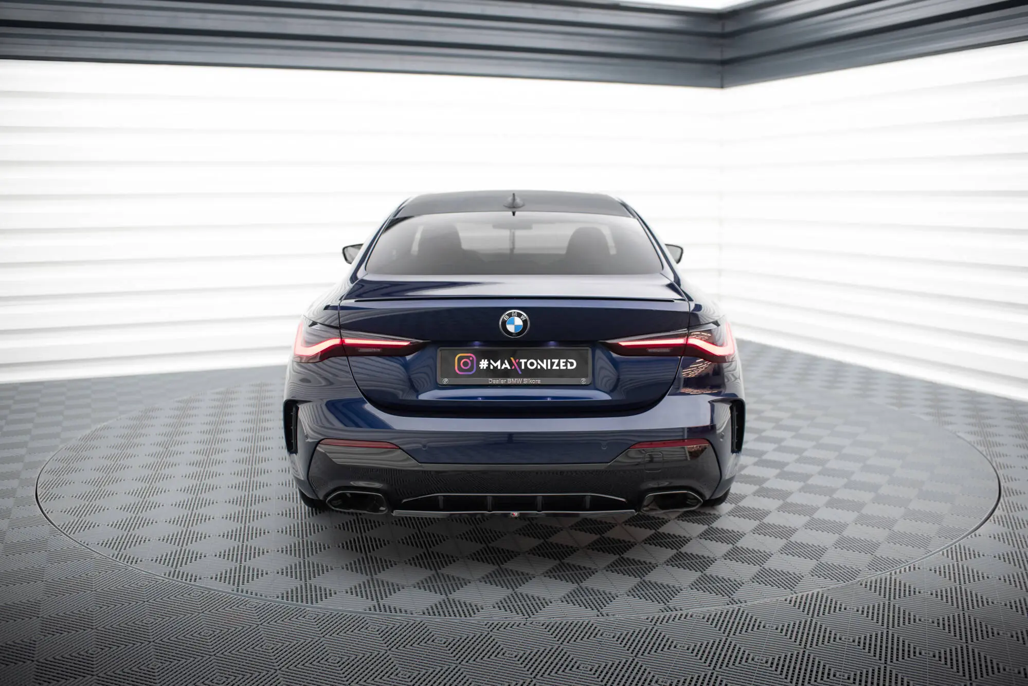 Baksplitter BMW 4 (G22) M440i 2020 - > | Glossy Black Edition – bilde 4