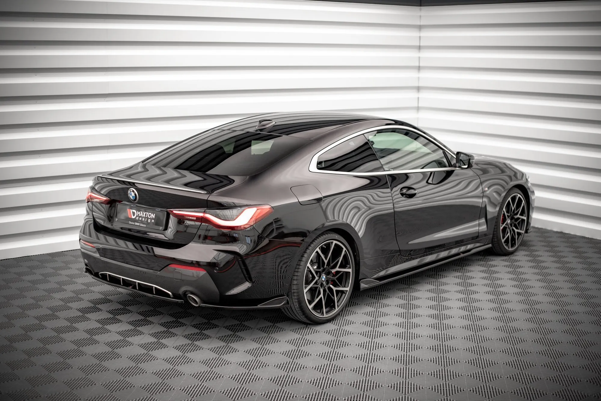 Baksplitter BMW 4 (G22) M440i 2020 - > | Glossy Black Edition – bilde 2
