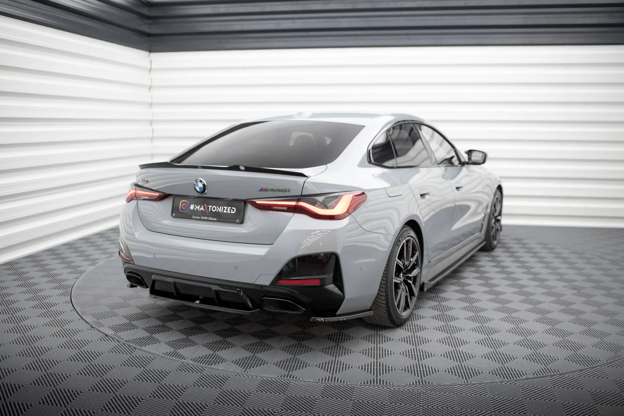 Baksplitter BMW 4 Gran Coupe M440i (G26) 2021 - > | Glossy Black Edition – bilde 3