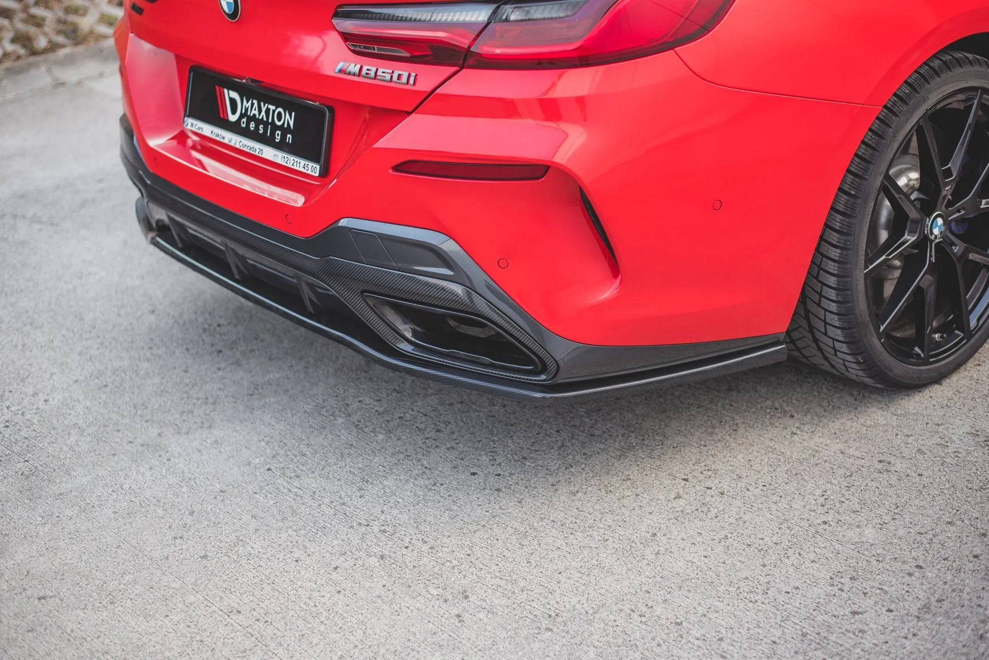 Baksplitter BMW 8 Coupe (G15) M-Pack 2018-> | Glossy Black Edition – bilde 2
